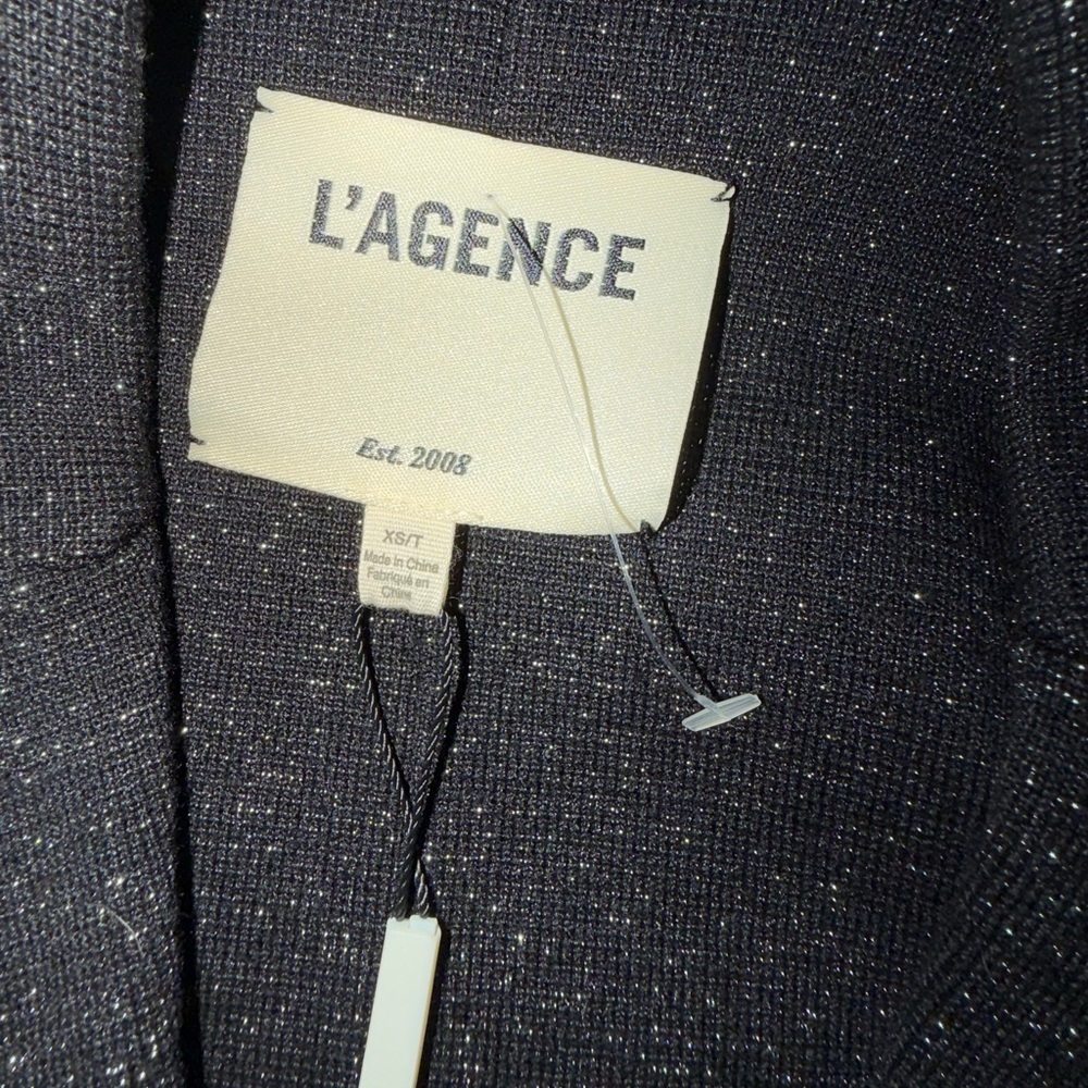 L'AGENCE Kenzie Metallic Knit Blazer - Picture 6 of 6